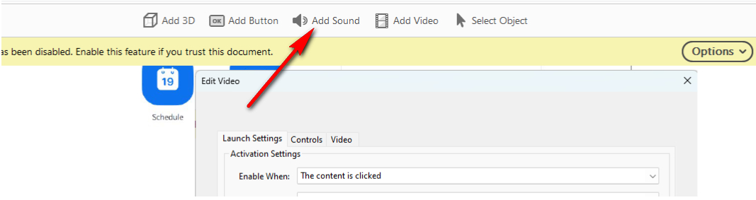 Click Add Sound