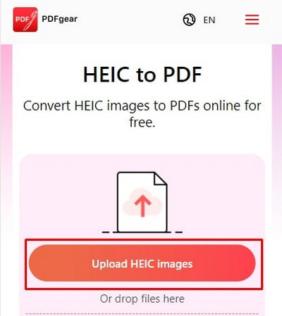 Upload HEIC Images