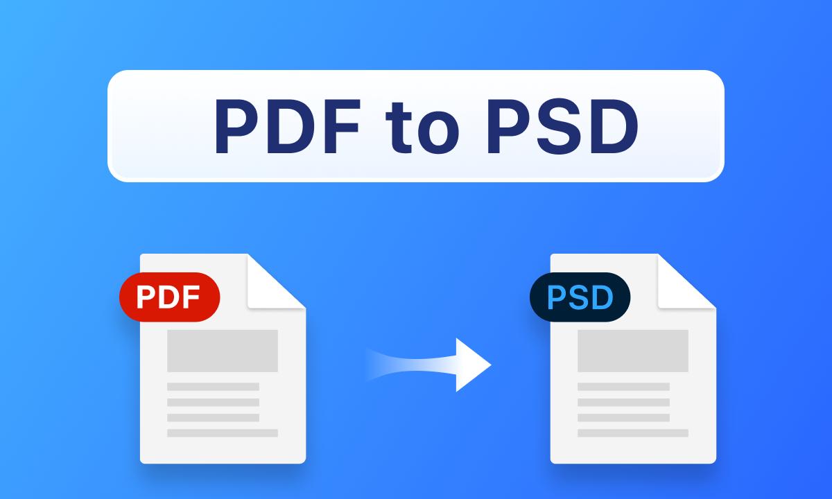 Convert a PDF to PSD