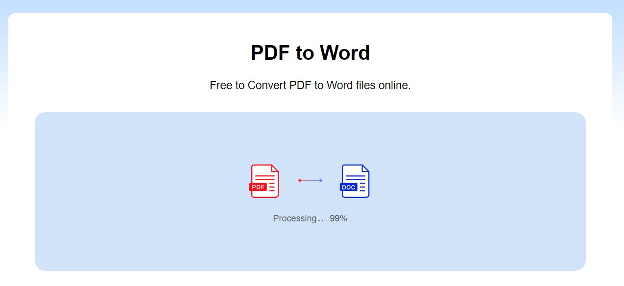 Convert PDF to Word Online
