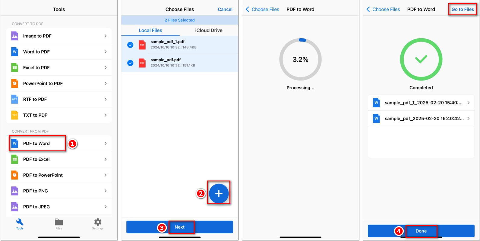 Batch Convert PDF to Word with PDFgear