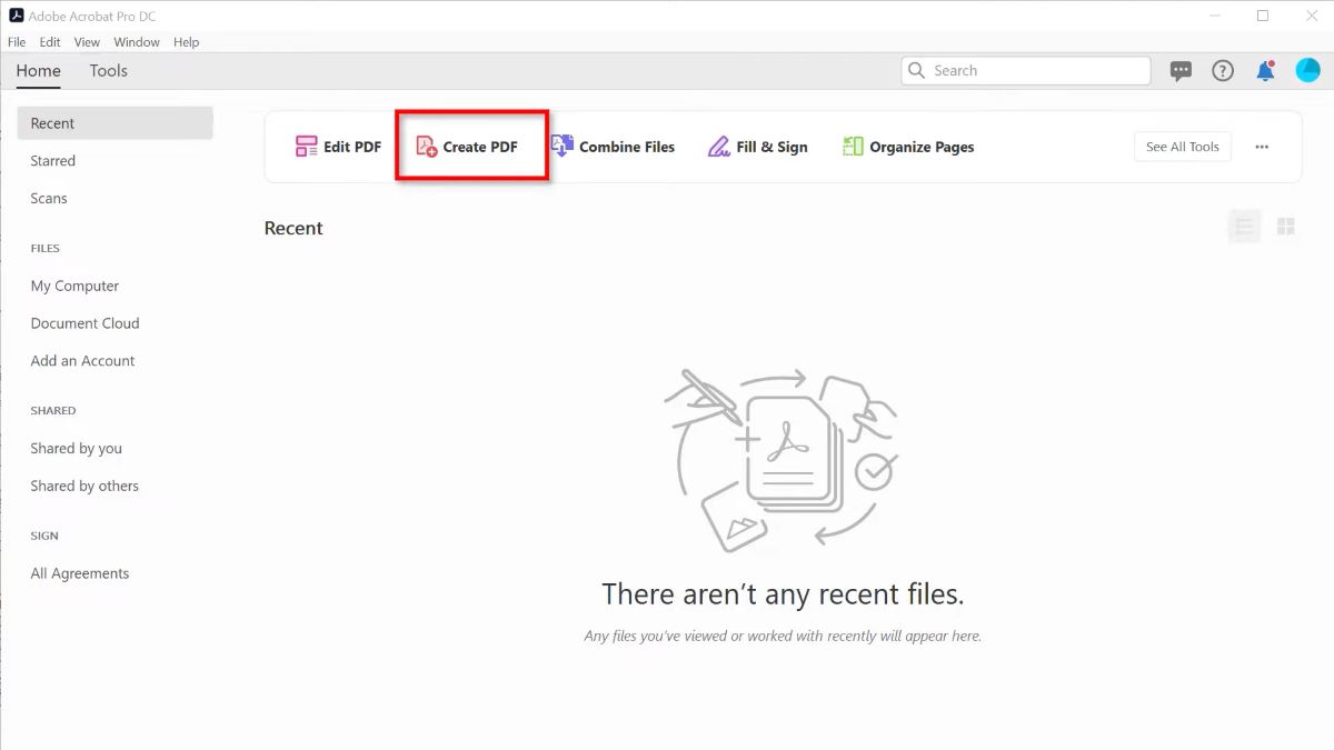 Create PDF File in Adobe Acrobat