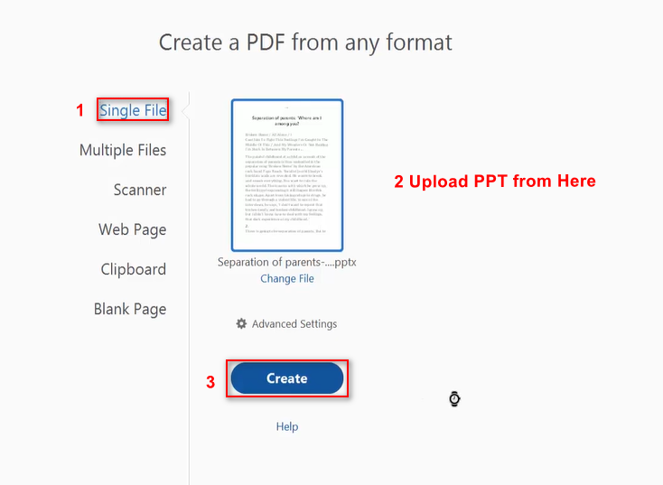 Create PDF from PDF in Acrobat
