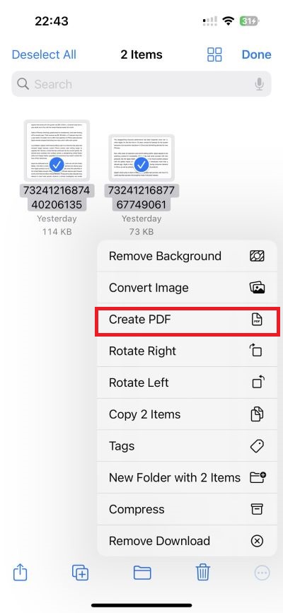 Create Screenshots as PDF on Mobile