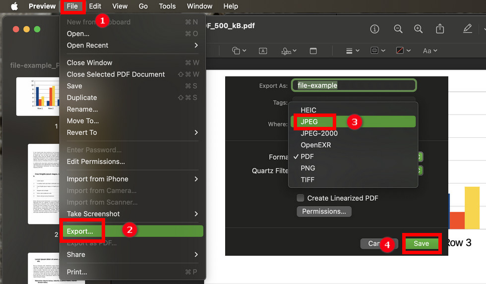 Crop PDF to JPG in Preview