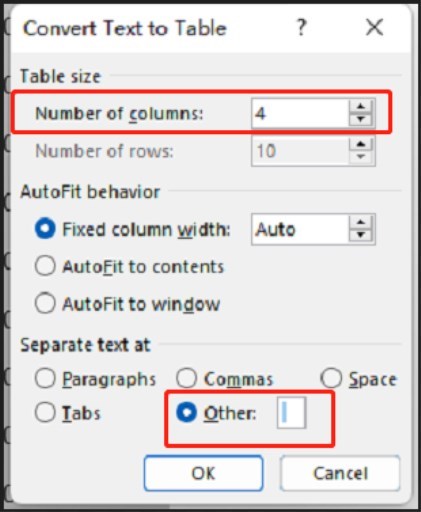 Customize the Column and Row Settings