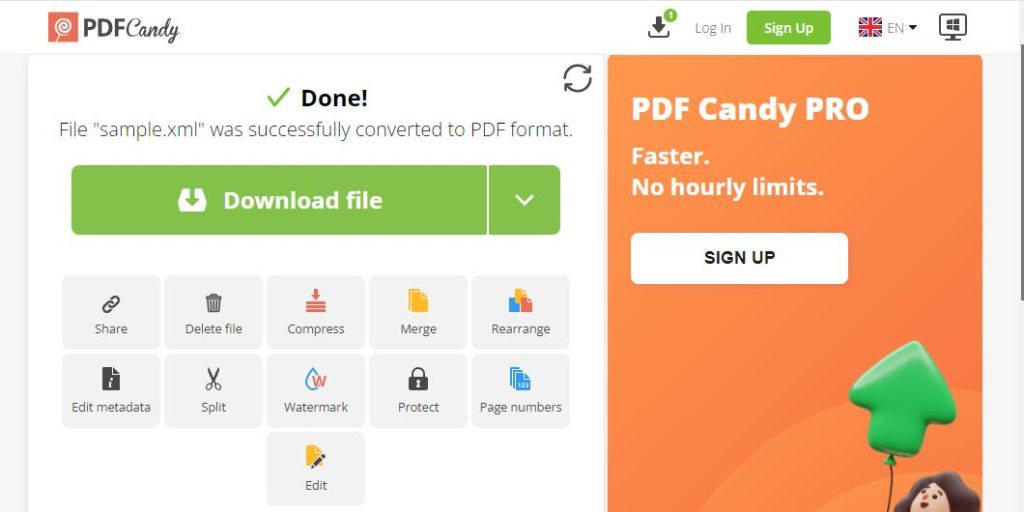 Download and Save PDF File