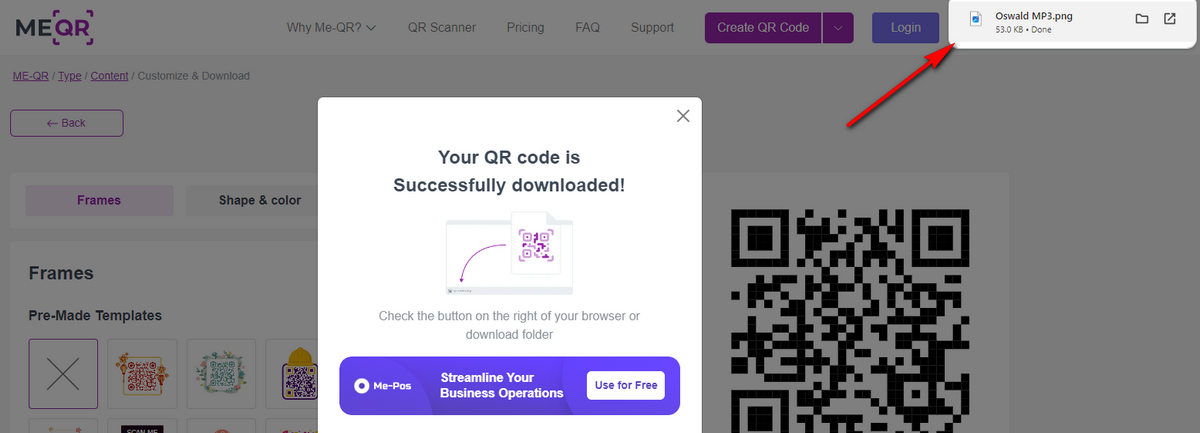 Download MP3 QR Code