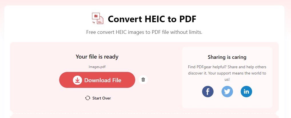 Download the PDF File with HEIC Images