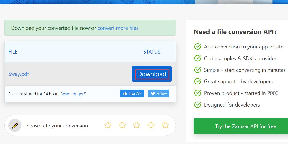 Download to Save PDF