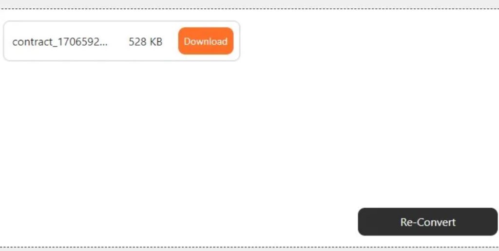 Downloading File in Online Converter