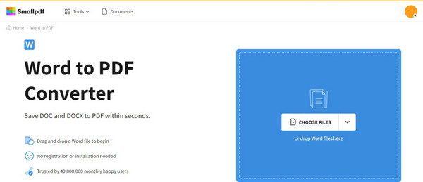 Smallpdf DOCX to PDF