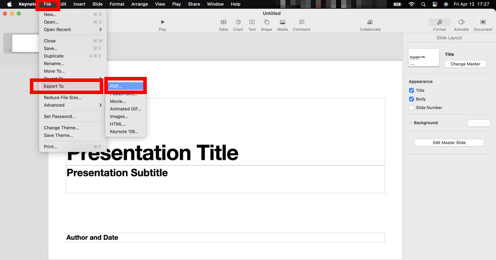 How to Convert a Keynote to PDF for Free [Online/Offline]