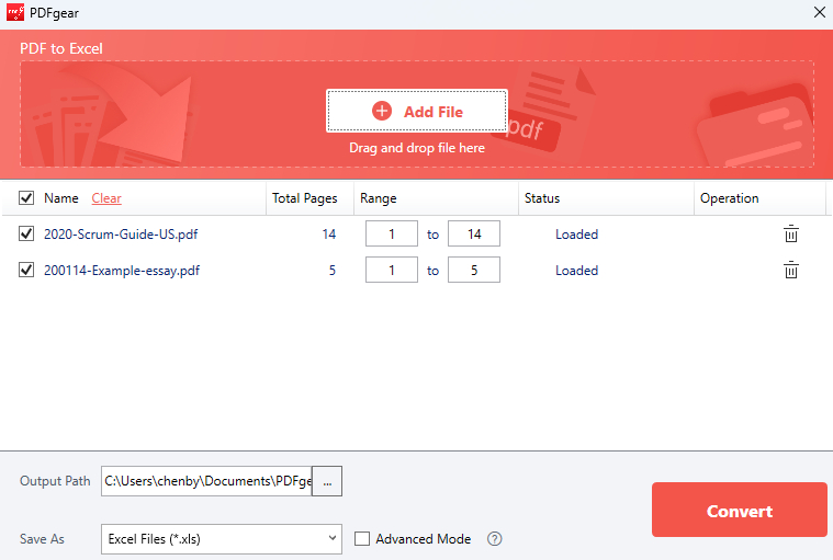 Extract PDF Data to Excel