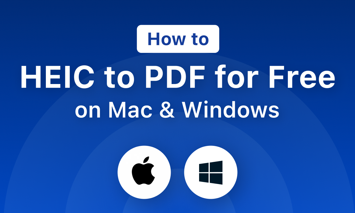 How to Convert HEIC to PDF for Free