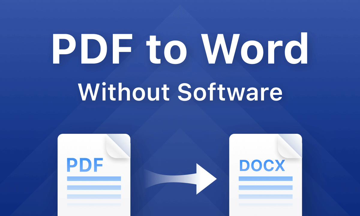 Convert PDF to Word without Software