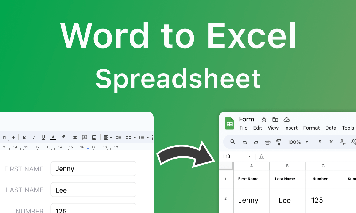 How To Convert Word to Excel Spreadsheet