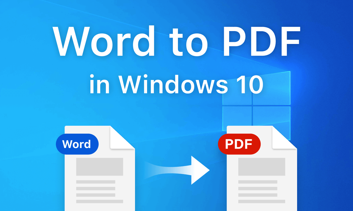 How to Convert Word to PDF in Windows 10