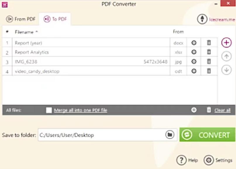 Icecream PDF Converter