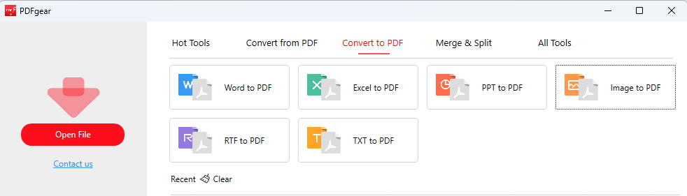 Go to Image to PDF