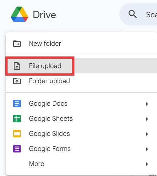 Import a Word File to Google Drive