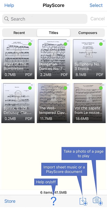 Import Sheet Music on PlayScore 2