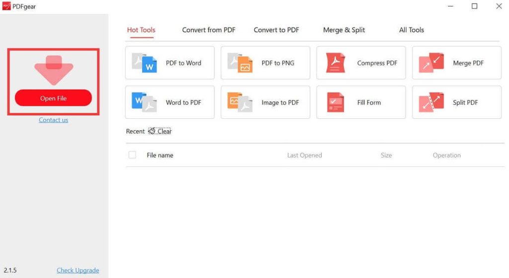Install and Launch PDFgear on Your Computer