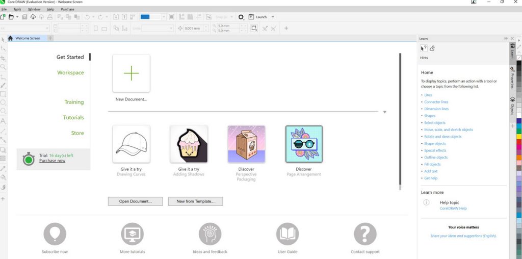 Launch CorelDRAW