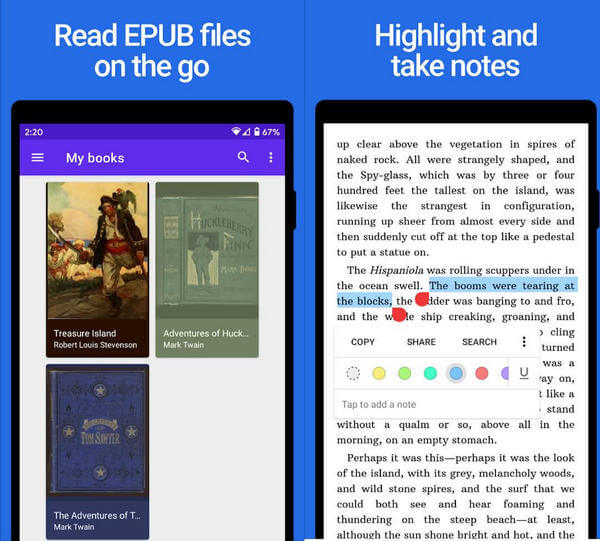 Android PDF Viewer Library Themes