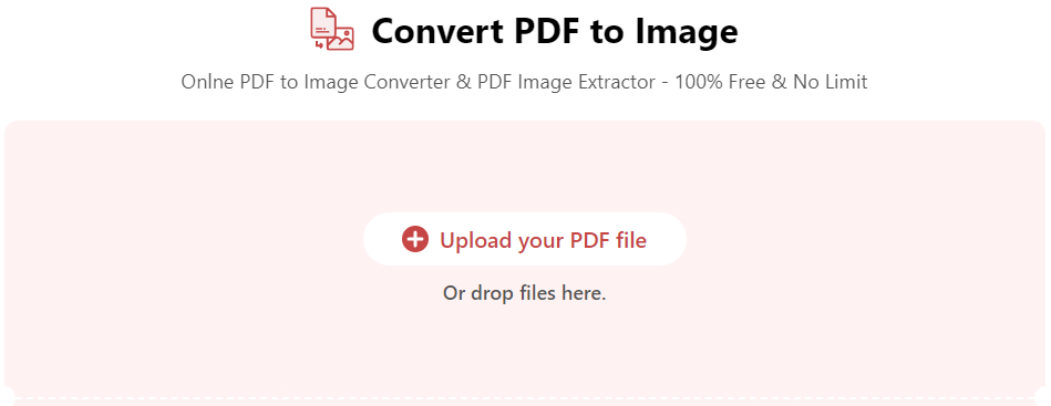 Upload PDF to PDFgear PDF to Image Converter