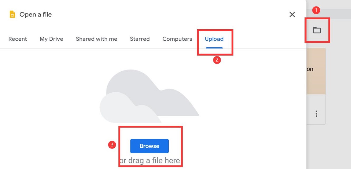Open a PPT with Google Slides