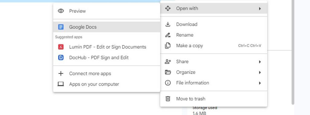 Open Hindi PDF File with Google Docs