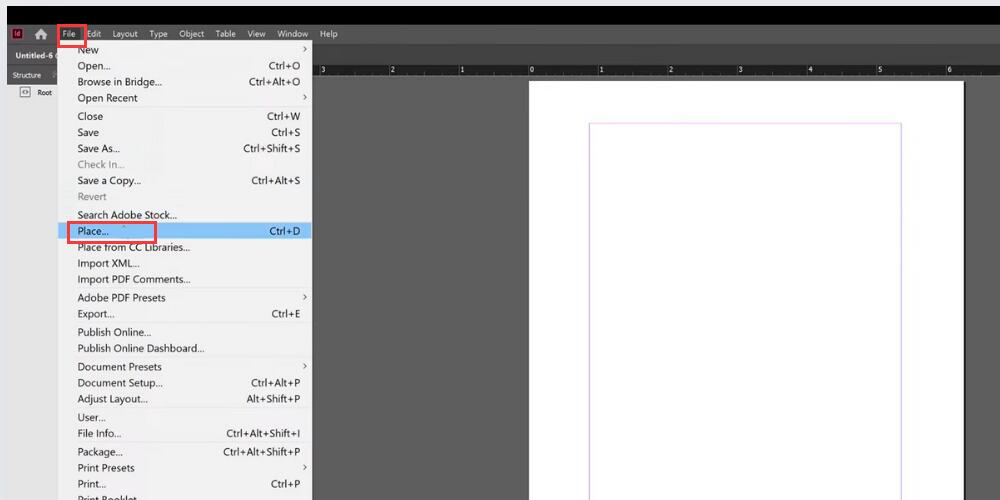 Open PDF in Adobe InDesign