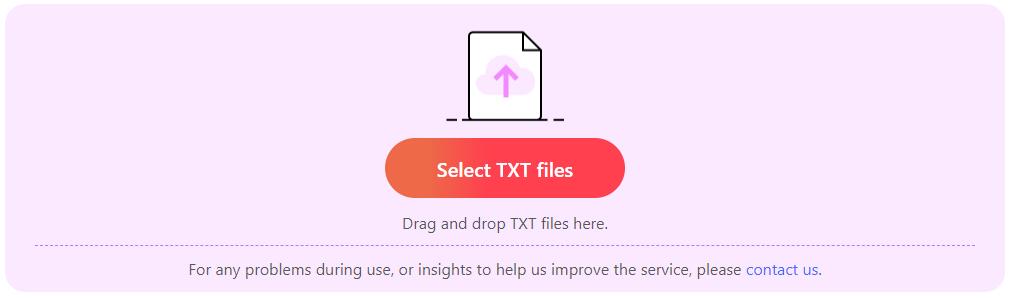 Select TXT File