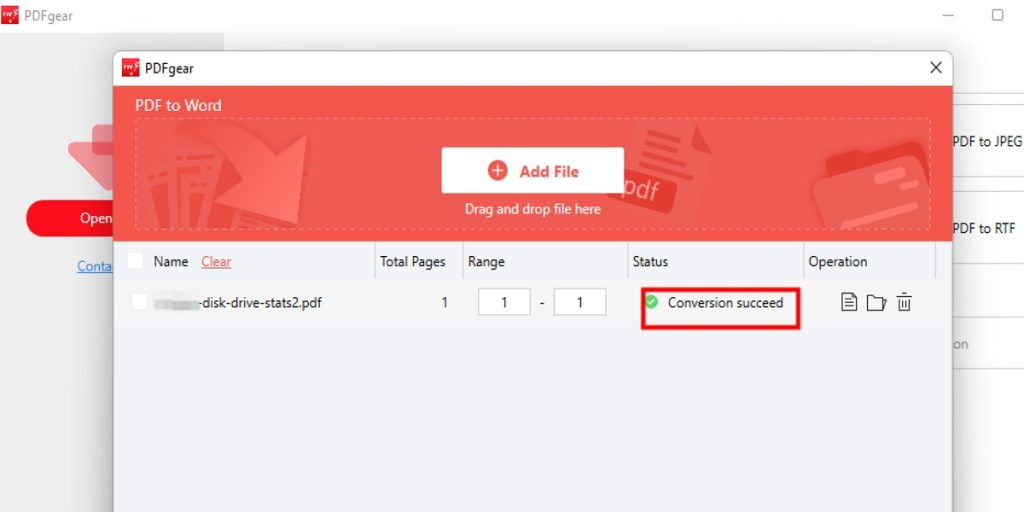 PDF to DOCX Succeed for PDF Import