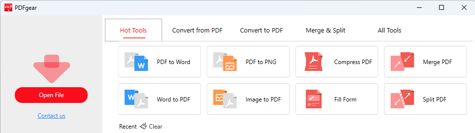 PDF to Word Converter in PDFgear
