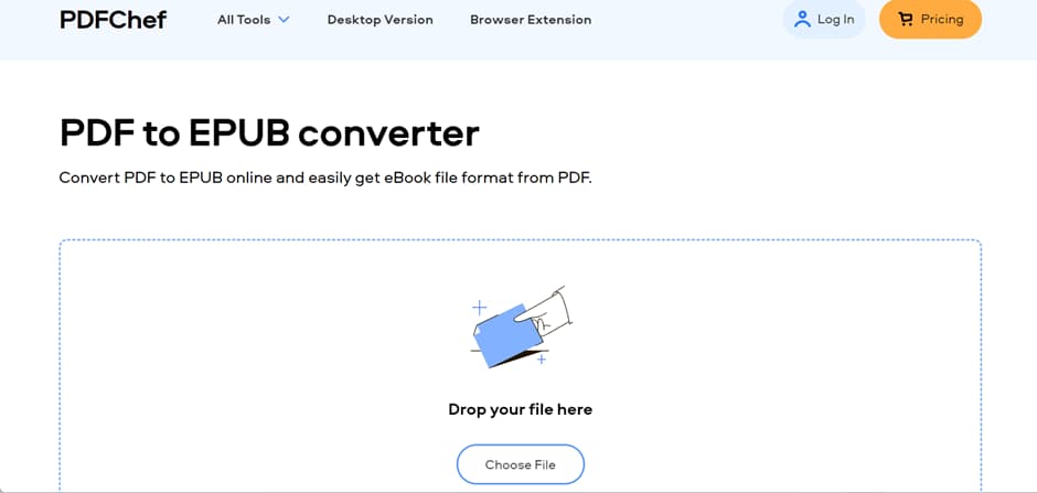 PDFchef Online PDF to EPUB Converter