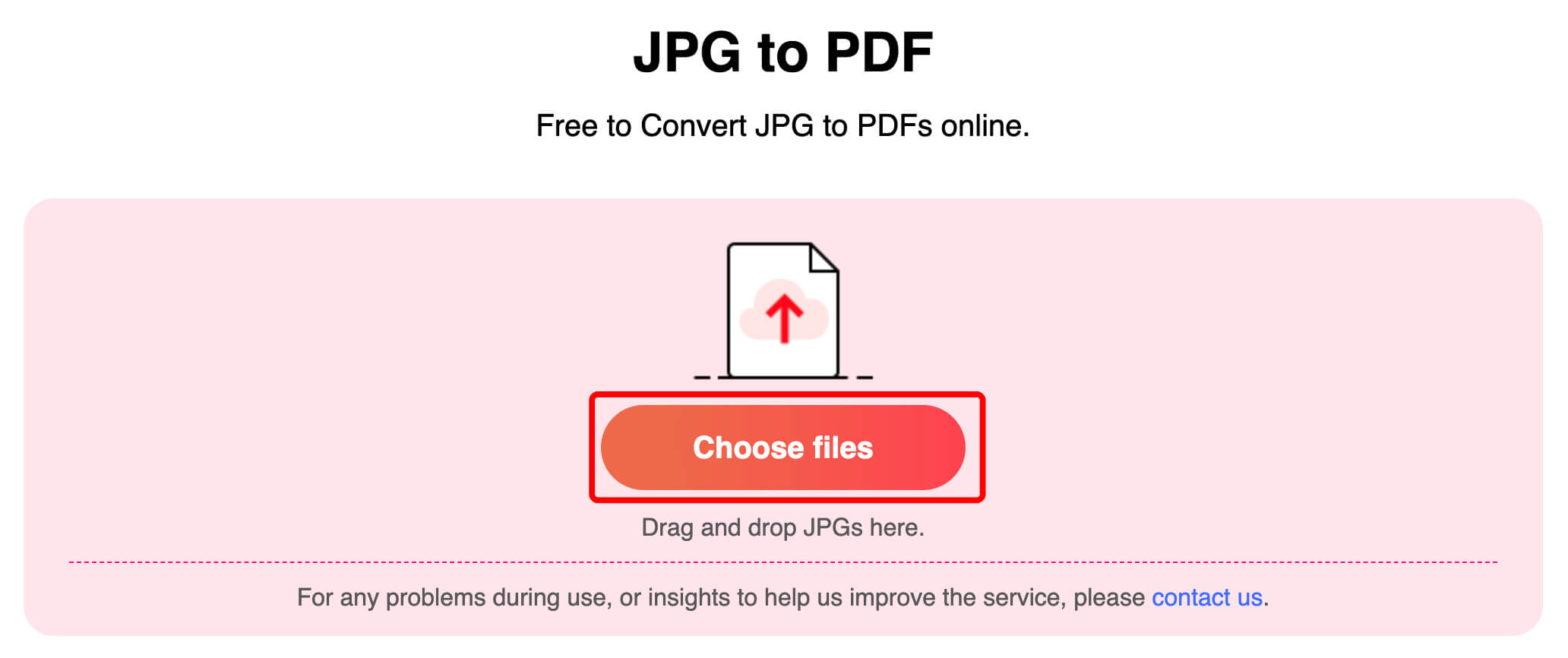 Click Choose Files
