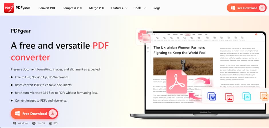 PDFgear PDF to EPUB Converter