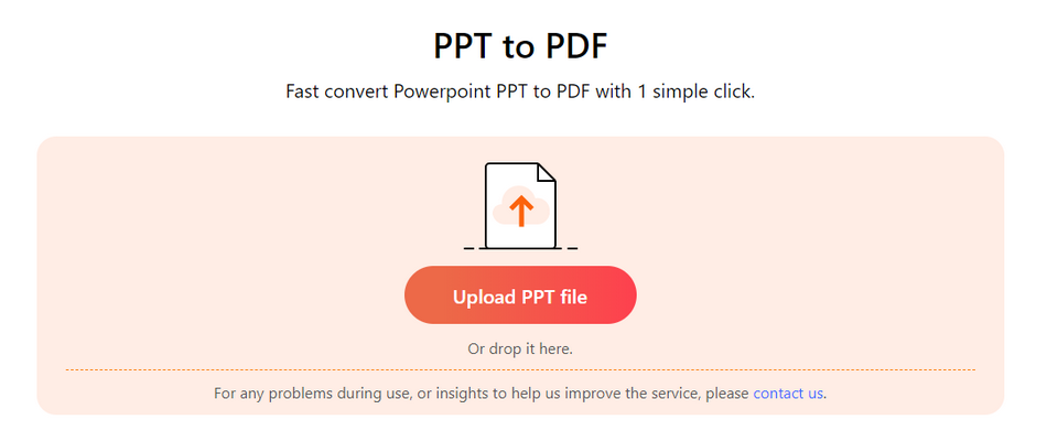 Upload PPT File to the Online Converter