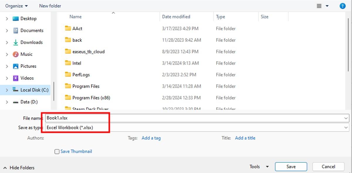 Save the PDF File as Excel