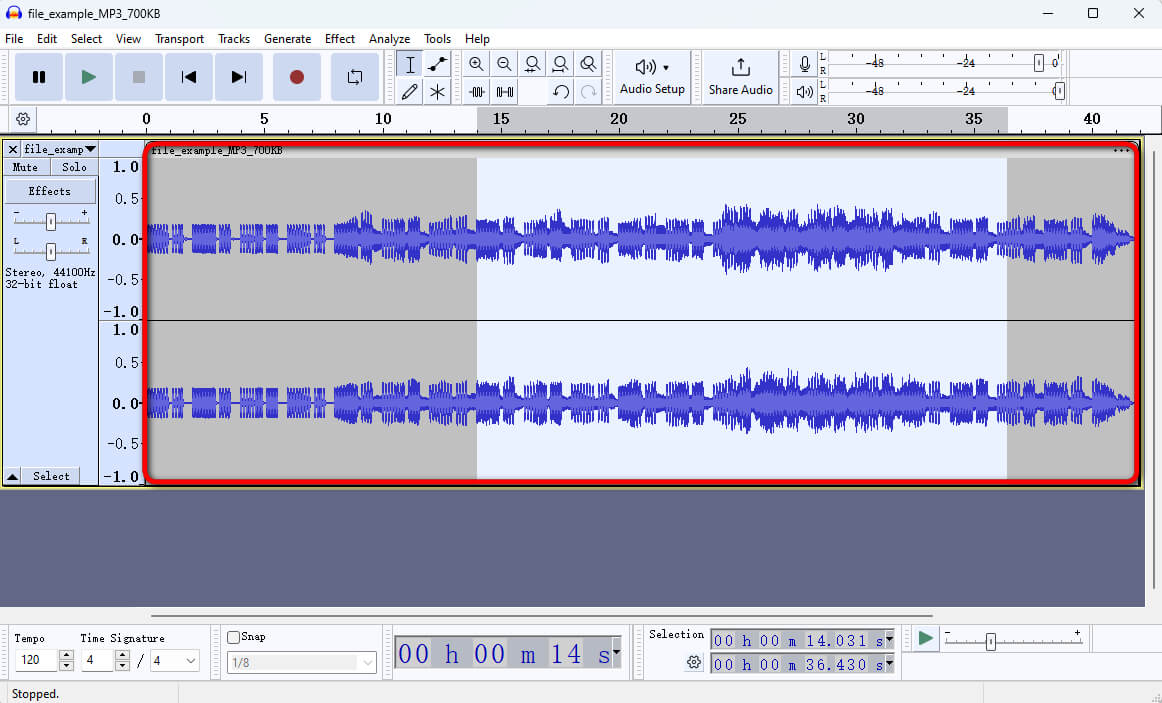 Take Screenshot of the Waveform