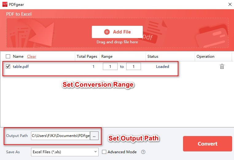 Customize the Conversion Settings