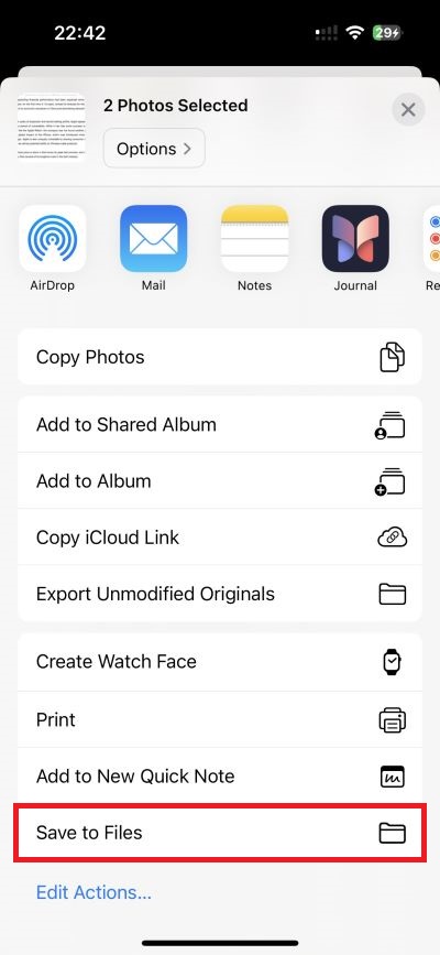 Share Screenshots to a Folder in Files