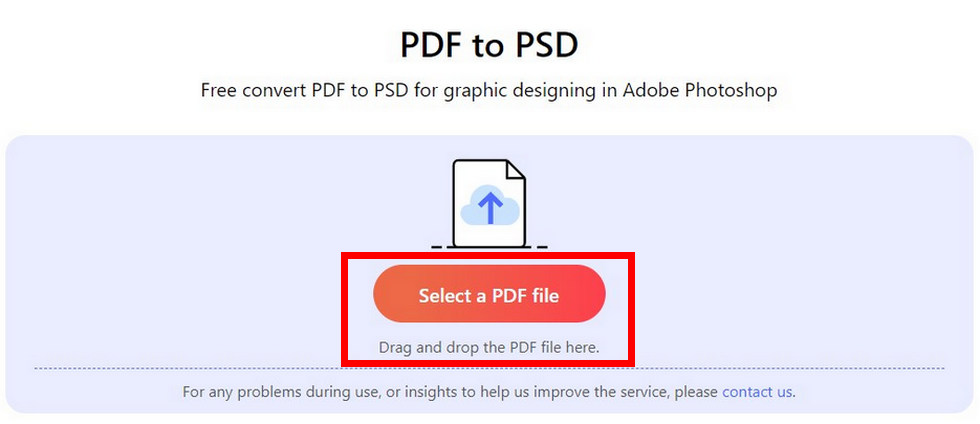 Upload a File to PDFgear converter