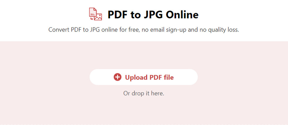 Upload File to PDFgear PDF to JPG Converter