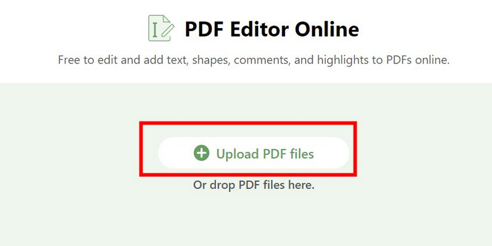 Add PDFs to PDFgear Editor Online
