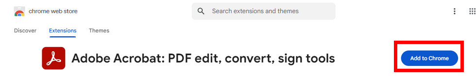 Add Adobe Acrobat Extension