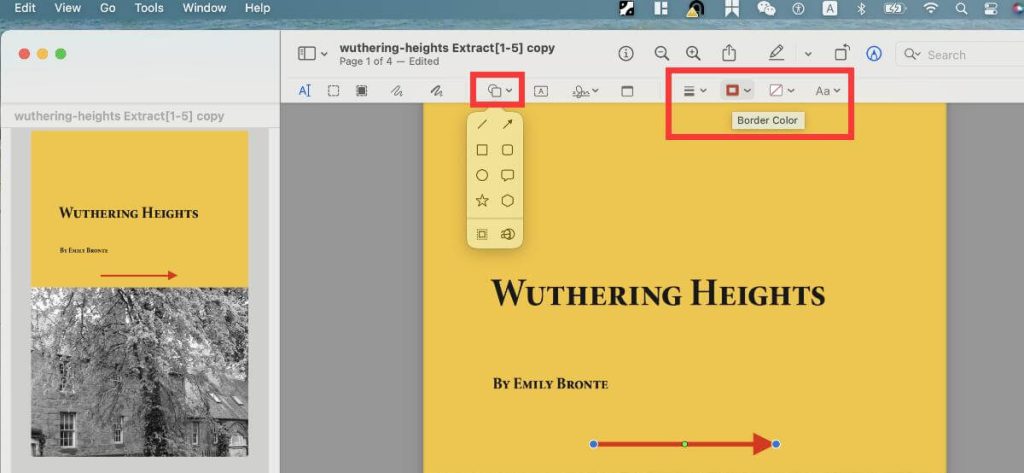 Add an Arrow to a PDF in Preview