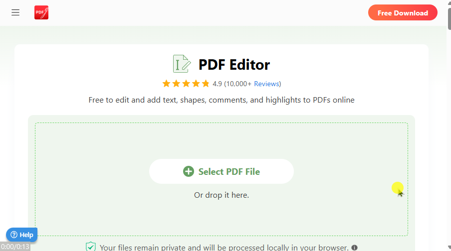 How to Add Border to PDF with PDFgear Online Editor